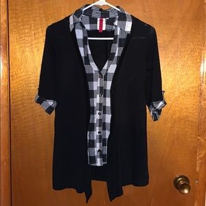 Heart & Soul one piece cardigan and polo